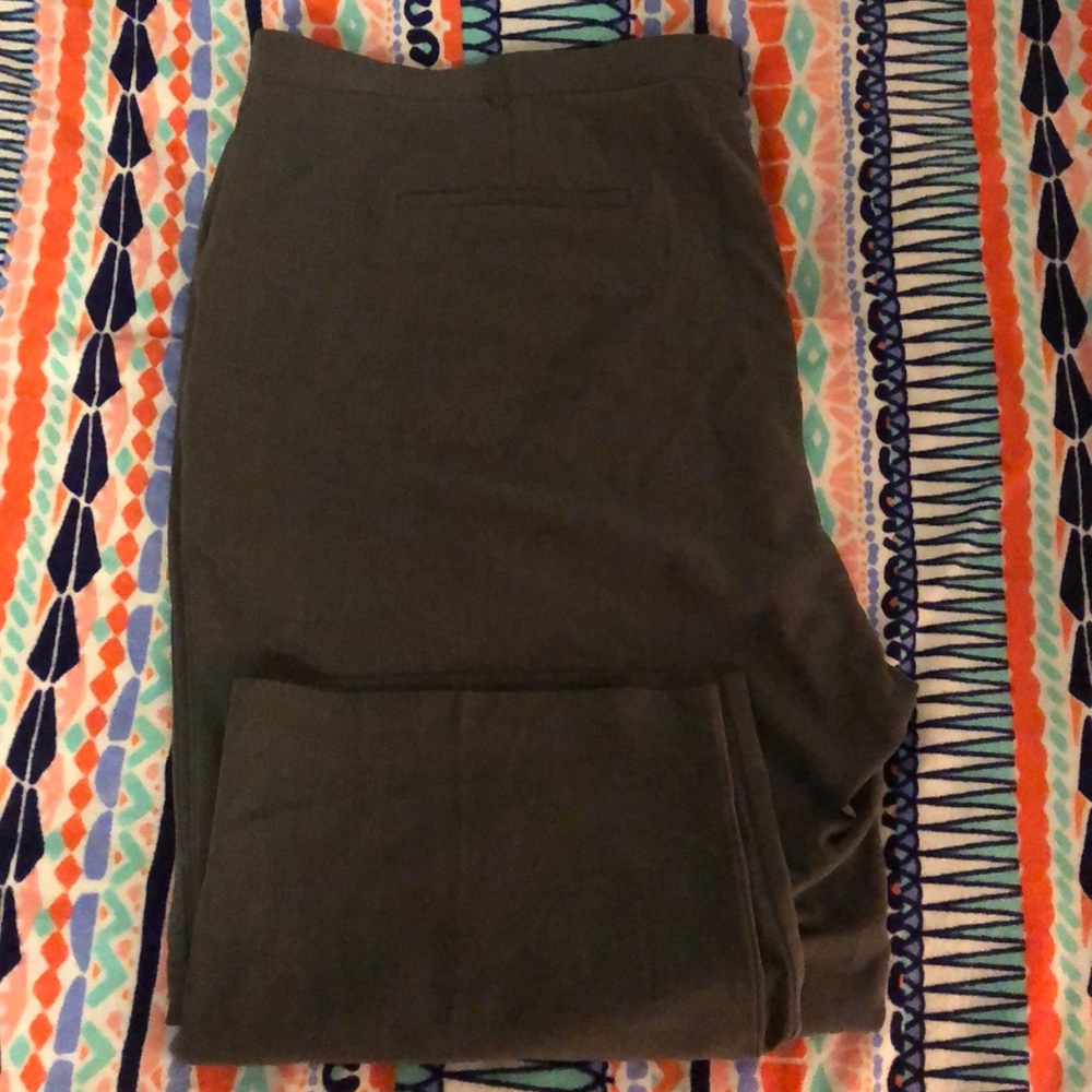 Charcoal gray slacks